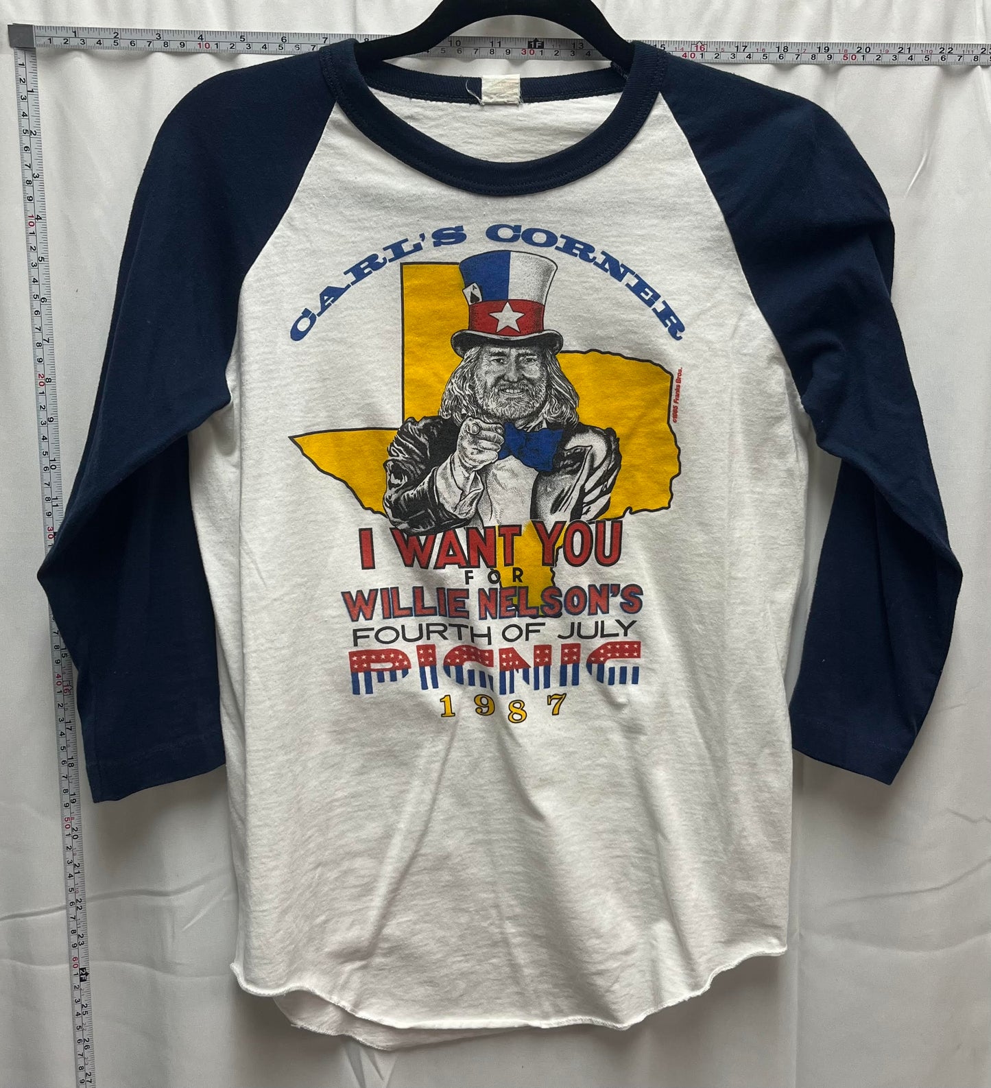 Willie Nelson "4th of July Picnic" Raglan Tee