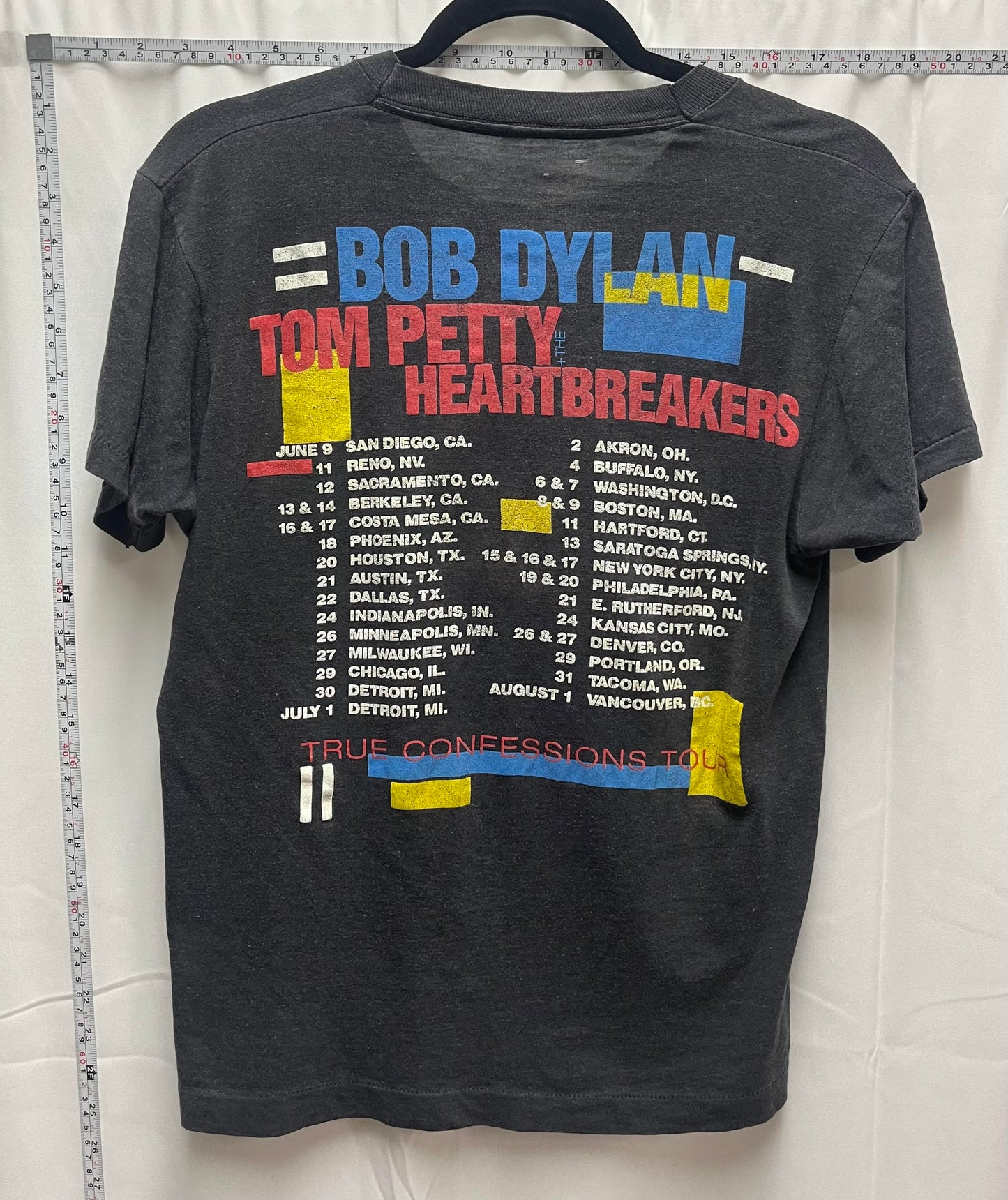 Bob Dylan & Tom Petty "True Confessions" Tour Tee