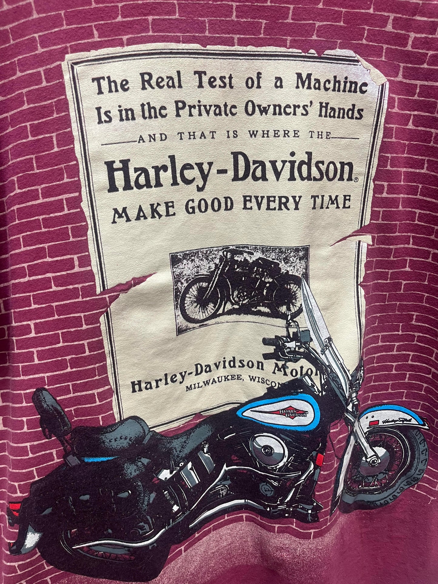 Harley Davidson Brick AOP Tee